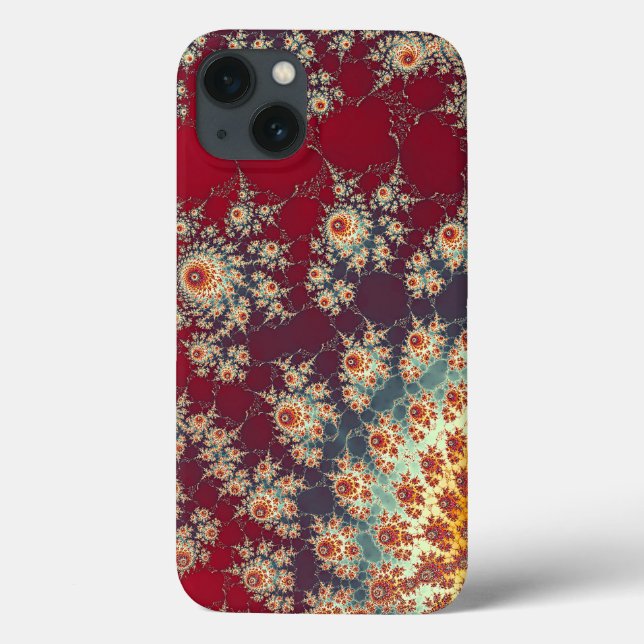 Funda De Case-Mate Para iPhone Patrón floral espiral (Reverso)