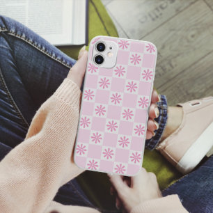 Funda Para iPhone 14 De Case-Mate Patrón Floral Estampado de Cuadros Rosa Retro