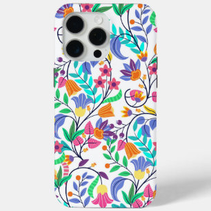 Funda Para iPhone 15 Pro Max Patrón Floral Exótico Colorido