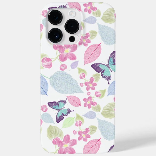 Funda De Case-Mate Para iPhone Patrón floral fresco (Reverso)