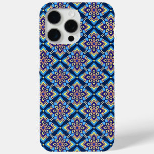 Funda Para iPhone 15 Pro Max Patrón floral geométrico de Boho colorido