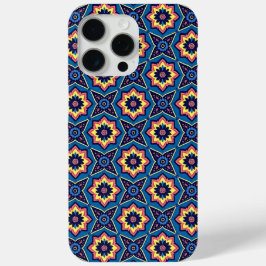 Funda Para iPhone 15 Pro Max Patrón floral geométrico de Boho vibrante