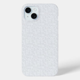 Funda Para iPhone 15 Mini Patrón floral geométrico gris claro
