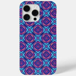 Funda Para iPhone 15 Pro Max Patrón floral geométrico vibrante
