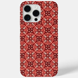 Funda Para iPhone 15 Pro Max Patrón floral geométrico vintage Boho