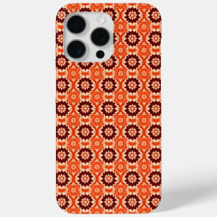 Funda Para iPhone 15 Pro Max Patrón floral geométrico vintage Boho