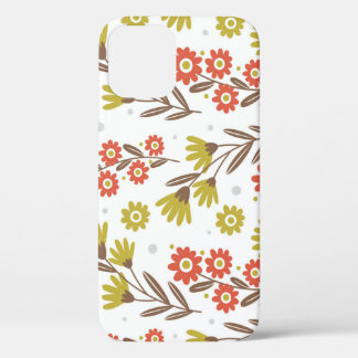Funda Para iPhone 12 Patrón floral lindo, fondo fluido.
