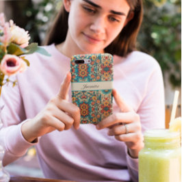 Funda Para iPhone 11 Pro Patrón floral mexicano, personalizable