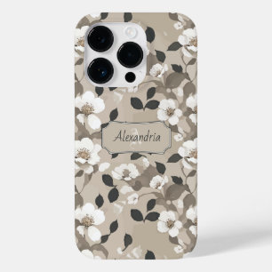 Funda Para iPhone 14 Pro De Case-Mate Patrón floral moderno minimalista rosas silvestres