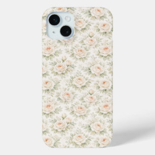 Funda Para iPhone 15 Mini Patrón floral nupcial