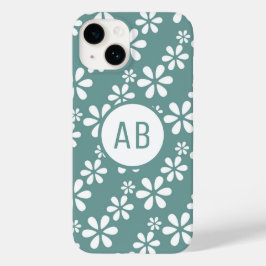 Funda Para iPhone 14 De Case-Mate Patrón Floral Personalizado con Monograma Moderno 