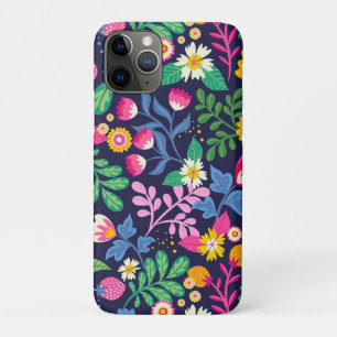 Funda Para iPhone 11 Pro Patrón floral pintado de mano exótica-48330