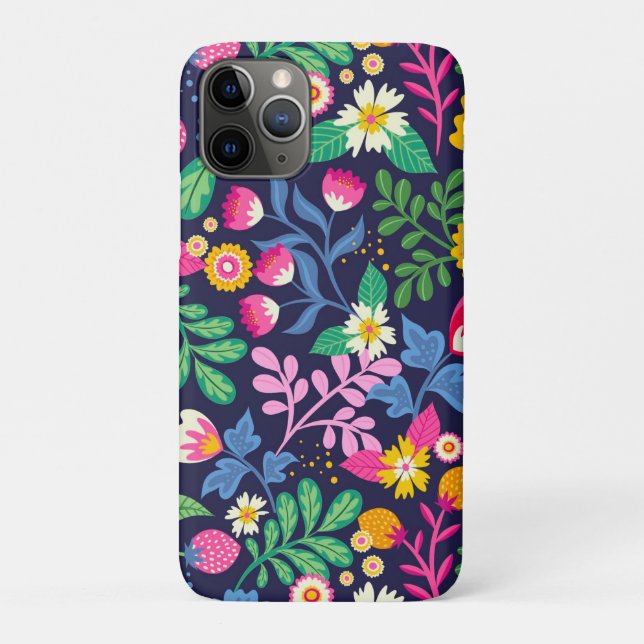 Funda De Case-Mate Para iPhone Patrón floral pintado de mano exótica-48330 (Reverso)