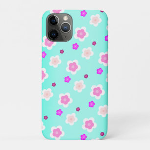 Funda Para iPhone 11 Pro Patrón floral púrpura de gradiente acuático de pri