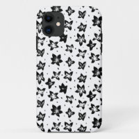 Patrón floral reconstruido - Gótico acromático