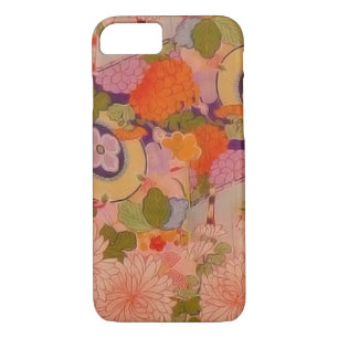 Funda Para iPhone 8/7 Patrón floral rosa de la flor de Kimono