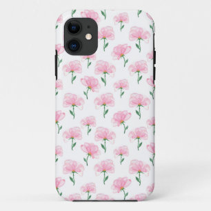 Funda Para iPhone 11 Patrón floral rosa elegante