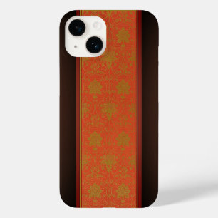Funda Para iPhone 14 De Case-Mate Patrón floral rosa y dorado