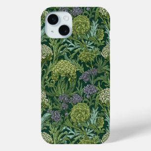 Funda Para iPhone 15 Mini Patrón floral sin costuras al estilo de William Mo