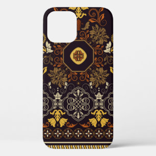 Funda Para iPhone 12 Patrón floral sin fisuras. Decoración india vintag