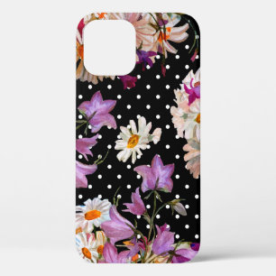 Funda Para iPhone 12 Patrón floral sin foco. Bouquet de flores silvestr