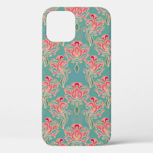 Funda Para iPhone 12 Patrón floral sin soldadura