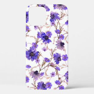 Funda Para iPhone 12 Patrón floral sin soldadura con flores de caléndul
