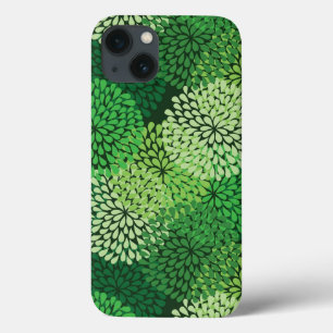 Funda Para iPhone 13 Patrón floral verde