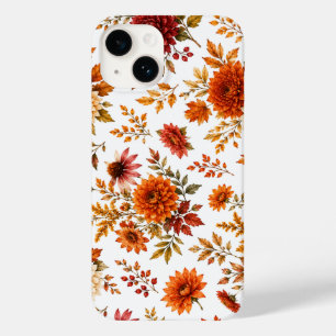 Funda Para iPhone 14 De Case-Mate Patrón floral vintage de otoño con girasoles