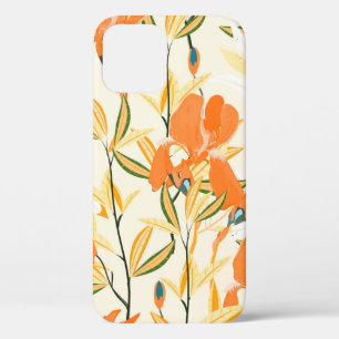 Funda Para iPhone 12 Patrón floral vintage sin foco. Organización