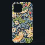 Funda Para iPhone 12 Patrón floral William Morris Strawberry Thief<br><div class="desc">Estuche de teléfono con patrón floral William Morris Strawberry Thief</div>