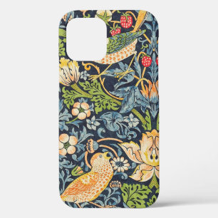 Funda Para iPhone 12 Patrón floral William Morris Strawberry Thief