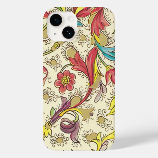 Funda De Case-Mate Para iPhone Patrón florentino italiano (Reverso )