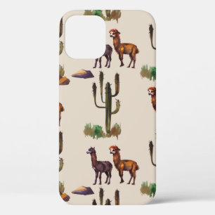 Funda Para iPhone 12 Patrón fluido de la fauna acuática de la llama alp