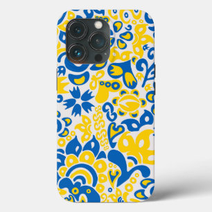 Funda Para iPhone 13 Pro Patrón folclórico con los colores de la bandera uc