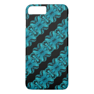 Funda Para iPhone 8 Plus/7 Plus Patrón/franjas únicos azul turquesa