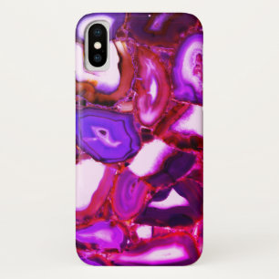 Funda Para iPhone X Patrón general rosa abstracto