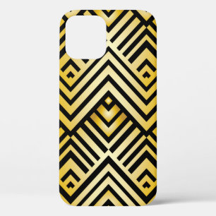 Funda Para iPhone 12 Patrón geométrico abstracto en estilo art-deco, vi