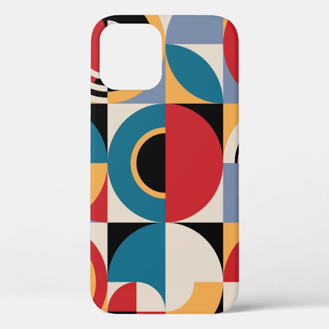 Funda De Case-Mate Para iPhone Patrón geométrico abstracto. Impresión de estilo M (Reverso )