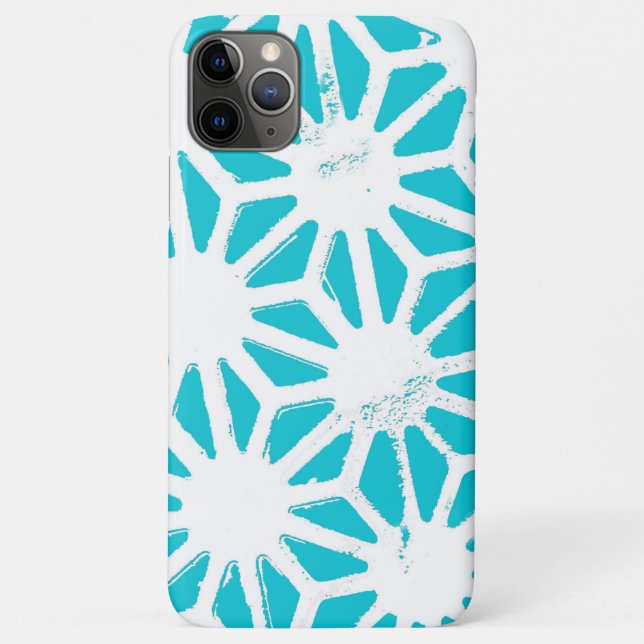 Funda De Case-Mate Para iPhone Patrón geométrico acuático (Reverso)