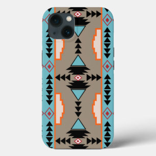 Funda Para iPhone 13 Patrón geométrico azteca mexicano