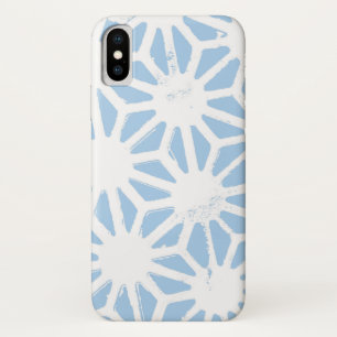 Funda Para iPhone X Patrón geométrico azul pálido
