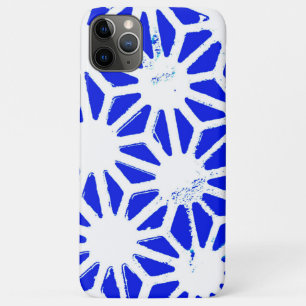 Funda Para iPhone 11 Pro Max Patrón geométrico azul real