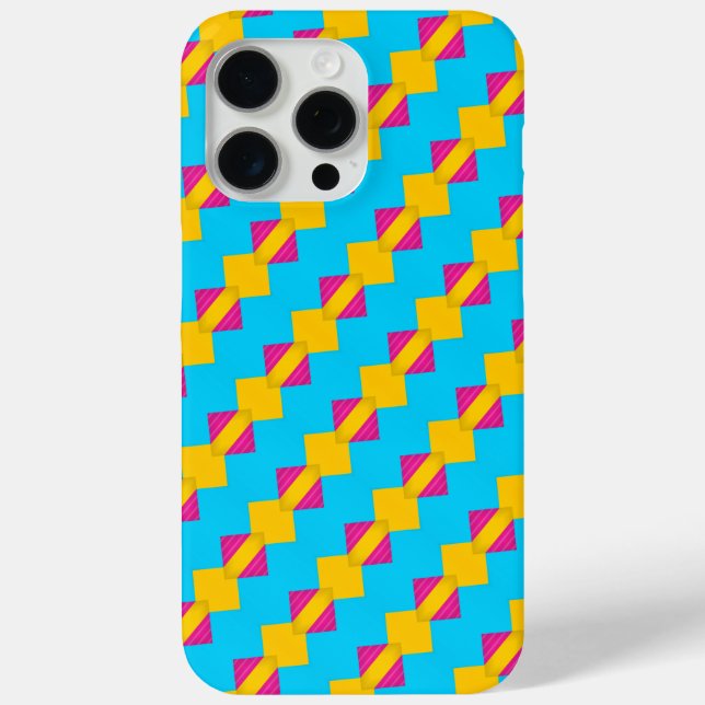 Funda De Case-Mate Para iPhone Patrón geométrico caprichoso (Reverso )