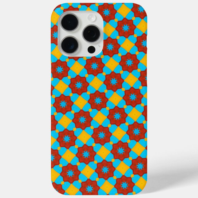 Funda De Case-Mate Para iPhone Patrón geométrico caprichoso (Reverso )