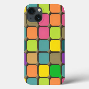 Funda Para iPhone 13 Patrón geométrico colorido
