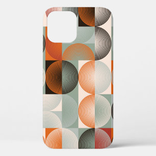 Funda Para iPhone 12 Patrón geométrico, colorido abstracto de mediados