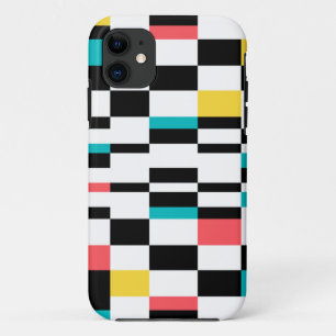 Funda Para iPhone 11 Patrón geométrico colorido, urbano, moderno y tren