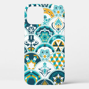 Funda Para iPhone 12 Patrón geométrico de azulejo de Lisboa, portugués