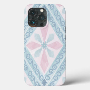 Funda Para iPhone 13 Pro Patrón geométrico de diamante azul